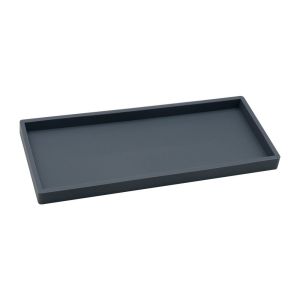 JIANZ Linh hoạt Khay Trang điểm phòng tắm Hình chữ nhật/hình bầu dục Silicone Khay đếm phòng tắm Bền Dày Tấm lưu trữ bồn rửa Nhà bếp