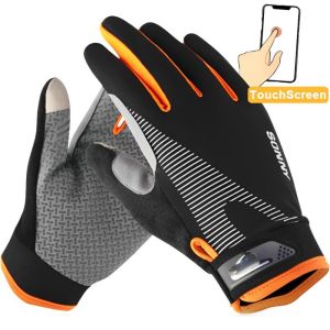 EQUITY Anti-slip Fishing Gloves Touch Screen Full Finger Cycling Gloves Durable Protect Hand Gym Training Gloves for Outdoor Hiking Trekking Cycling Fishing Sports