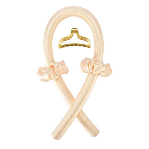 Heatless Curling Rod Headband No Heat Silk Curls Ribbon Hair Rollers Sleeping Soft Headband Lazy Hair Curlers Hair Styling Tools