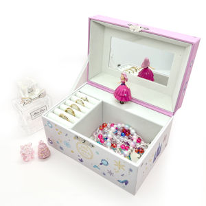 Musical Jewellery Box for Girls with Spinning Princess Music Box Jewelry Storage and Music Box Christmas Birthday Gift for Girls
