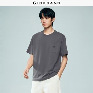 Giordano Beau Monde Men Men Round Neck T-Shirt Free Shipping 13026328