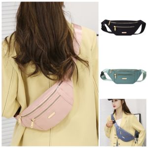 TAS PINGGANG WANITA IMPORT WATERPROOF WAISTBAG FASHION SLING BAG MODEL O terbaru kekinian 2024