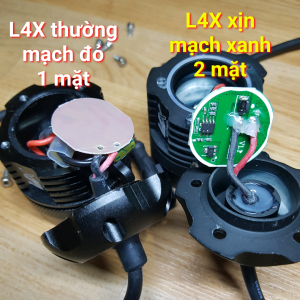 Đèn trợ sáng L4X Xịn chip Led CREE USA Nhôm hàng không tặng công tắc on off