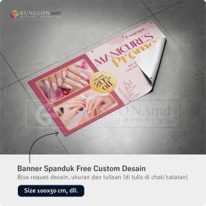 PRINT CETAK SPANDUK BANNER PERAWATAN KUKU CUSTOM DESAIN