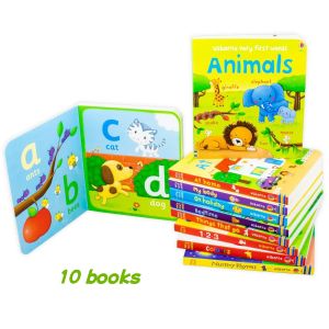Very first words 10 cardboard books for early childhood education and enlightenment vocabulary