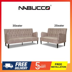 Nabucco N2071 2+3 Chesterfield Sofa[Can choose Casa Leather or Water Resistance Fabric][Delivery in West Malaysia Only]