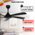 (Sirim) Fiero Ceiling Fan NICA 56 Remote Control 6+6 Speed 5 ABS Blade Kipas Siling Syiling Cooling 风扇. 