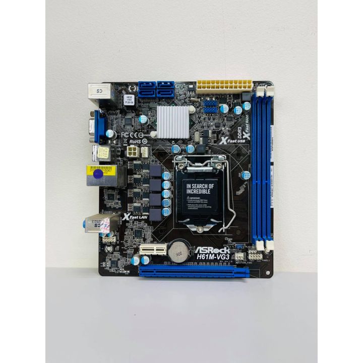 ASROCK H61M-VG3 Desktop 3RD 2ND GEN Motherboard H61 Socket LGA 1155 i3 ...