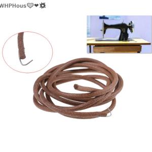 WP💓💛💖 72  183cm Leather Belt Antique Treadle Parts + Hook For Singer Sewing Machine