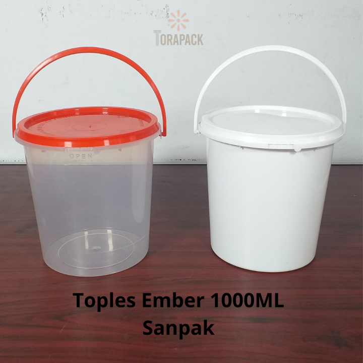 Toples Ember Plastik Thinwall Bowl Ukurann1 Liter Ember Kurma Biscuit Cookies Kue Kering 7945