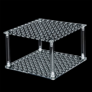 Modern Acrylic Desk Organizers Multipurpose Pen Holder For 96 Paintbrushes Pens Markers Nonslip Base Space Saving