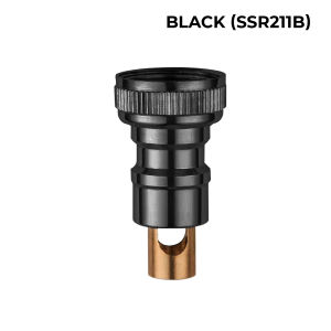 JMALL Brass Faucet Water Outlet Adapter Washing Machine Automatic Water Stop Nozzle Connector Bathroom SSR204 (SILVER) /SSR212G (GUN GREY) /SSR211B (BLACK)/ SSR206