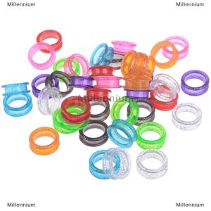 [COD] Millennium 5Pcs Set Silica Gel Hair Scissors Ring Cutting Barber Circle Shears Hairdressing