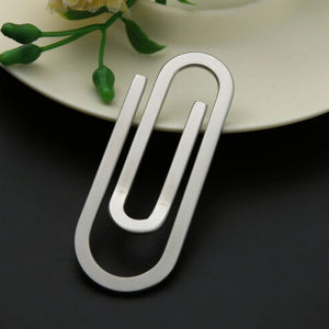 【MPJow】 Stainless Steel Pocket Money Clip Wallet Metal Steel Bill Clip Clamp Folder Clip Cash ID Credit Card Money Holder