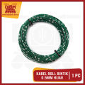Kabel Roll Bintik HIJAU 0,5 MM (20 METER) - Kabel Body Bintik serabut Tembaga Ukuran 0,5 UNIVERSAL. 