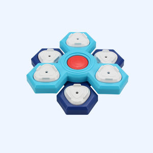 Mojioo ชามเครื่องให้อาหารแบบช้าแบบหมุนได้สำหรับสุนัขและแมวจานอาหารสัตว์เลี้ยงกันสำลักหลายชั้นฐานกันลื่นกระตุ้นจิตใจและช่วยย่อยอาหาร (2/3/4ชั้น