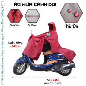 Áo Mưa Cánh Dơi Xẻ Tà Vải Dù 1m4 Áo Mưa Người Lớn Nam Nữ ( Cao Cấp Chống Nước Thời Trang Người Lớn Đi Xe Máy .. )