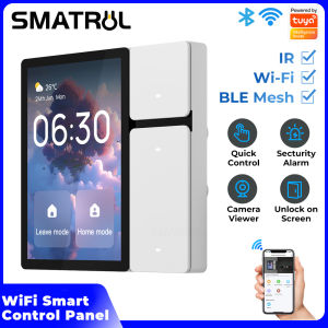 SMATRUL Tuya Smart Home Multi-functional Touch Screen Control Panel 3.5 inche Central Control for Intelligent Scenes Smart Tuya Devices button switch infrared Bluetooth gateway remote control with button switch infrared Bluetooth gateway remote control