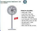 Quạt đứng ASIA VINA TURBO DECOR VY659991 - Công suất 110W - XÁM - Hàng chính hãng ASIA Việt Nam. 