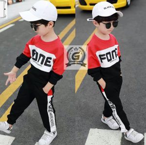 Setelan Anak Laki Laki FONE Kids Panjang - Pakaian Anak Laki Laki - Baju Anak Laki Laki Usia 3-6 TAHUN