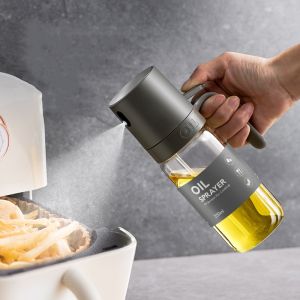 250ML oil spray can Kitchen household glass sprayable oil spray can leakproof oil can air fryer spray bottle