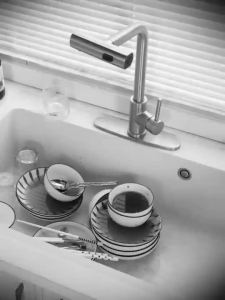 Foldable Double Layer Dish Rack - Eco-Friendly Plastic Stylish & Easy to Clean Kitchen Organizer