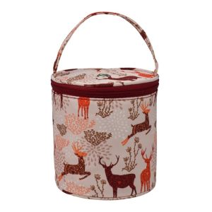WENTIVV Knitting Yarn Yarn Storage Bag Portable Round s Handbag Crafts Tote Zipper Knitting Bag Crochet