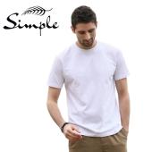 simple active t shirt Men & Women American size Plain Dark color top men s apparel Crew neck Round