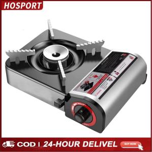 【NEW】 Portable Butane Camping Stove with Safety Lock Lightweight Outdoor Cooking Device for Hiking and Emergency Use