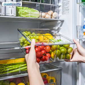 JustLiving Hộp Đựng Thực Phẩm Hộp Đựng Đồ Hộp Bảo Quản Đặc Biệt Cho Tủ Lạnh Hộp Bảo Quản Thực Phẩm Nhà Bếp Hộp Lạnh Thực Phẩm Bằng Nhựa