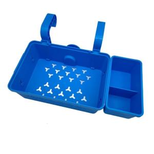 Swimming Pool Basket Towel Cup Organizers Pool Storage Basket with Drainage Waterproof Poolside Storage Container