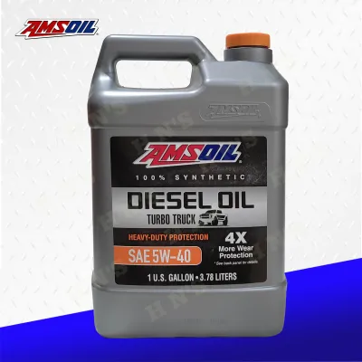 AMSOIL Heavy Duty Turbo Truck 5W-40 Fully Synthetic Diesel Engine Oil 4L 1 Gal CK-4