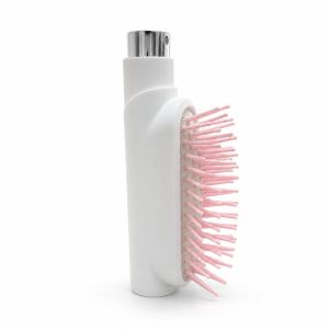 LUMINELLEB Portable Spray Massage Comb Refillable Multi-Function 2-In-1 Misting Hair Brush Hair Styling Tools Soft Rounded Bristles Pocket Spray Hair Brush for Wet/Dry Hair