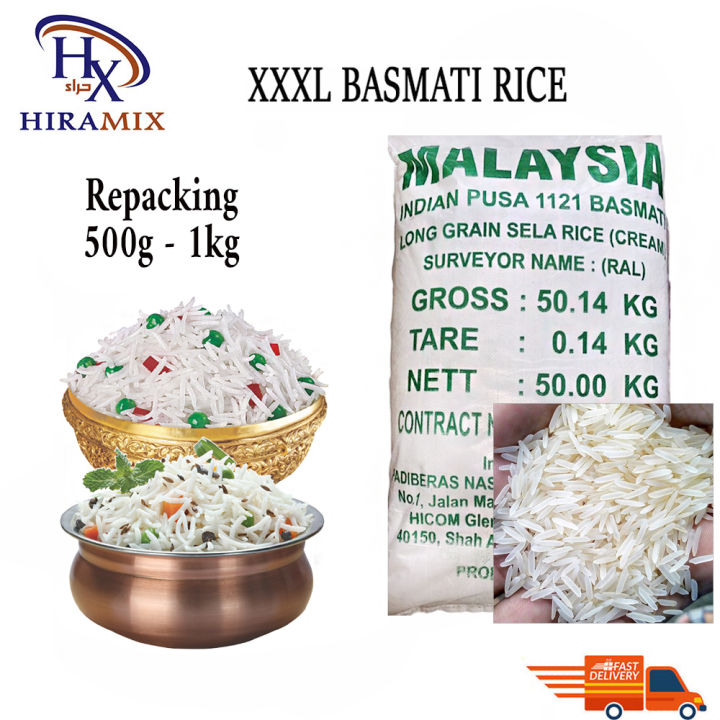 XXXL Beras Basmati Rice Long Grain Nasi Biryani Mandy Spices Repacking