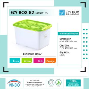 Ezy Box Container Box Plastik 82 Liter Kotak Penyimpanan