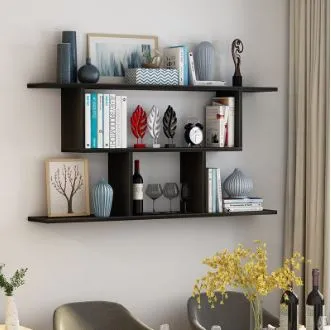 kệ sách treo tường kệ trang trí bằng gỗ các phòng