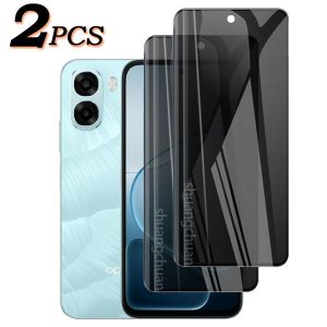 2PCS For OPPO A6X screen protector  full-screen tempered film A6X anti-peeping film cealr high-alumina tempered film