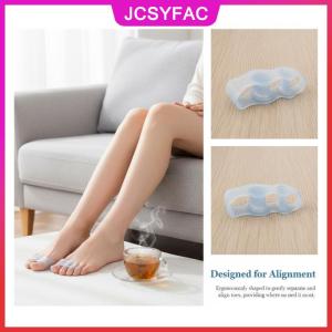 JCSYFAC Bunion Corrector Gel 3 Toe separator cho chồng chéo ngón chân mềm Gel spreader cho cứu trợ và liên kết hàng ngày