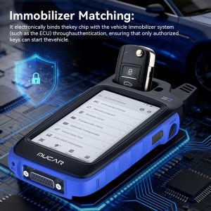 MUCAR KEY581 Immo Key Programming Tool Key Frequency Detection Matching & Generation 9 Maintenance Function OBD2 Scanner