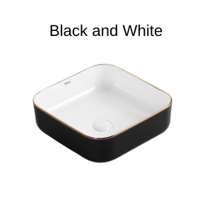 Rubine SQ 40 Countertop Square Ceramic Basin