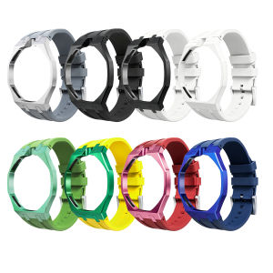 Luxury Stainless Steel Case Silicone Strap Modification Kit For Swatch X AP Royal Pop Pocket Watch Transformation Wristwatch