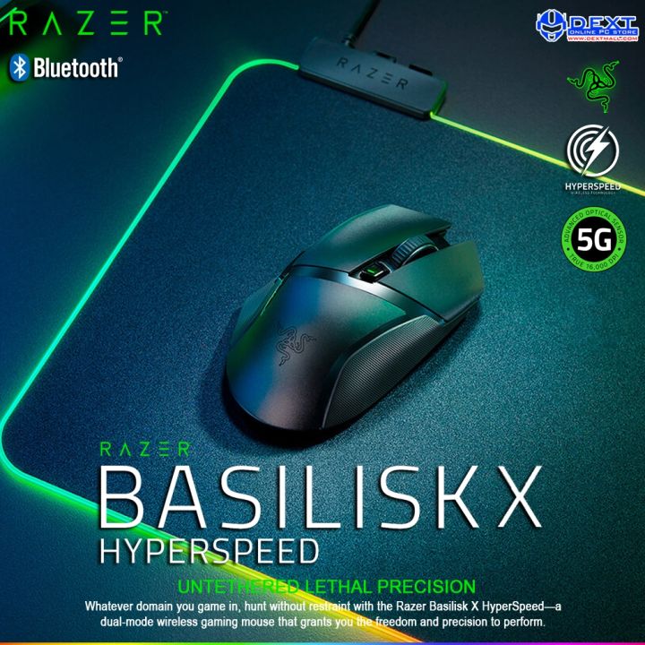Razer Basilisk X Hyperspeed Wireless Gaming Mouse 16000 DPI - Foto 5