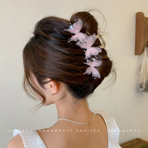 【VanHariacc】กิ๊บติดผมรูปฉลามผีเสื้อสุดน่ารักสำหรับผู้หญิง สไตล์เกาหลี กิ๊บติดผมขนาดใหญ่