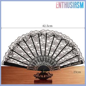 【Enthusiasm】🌟🌟【Hot Sale】🎈 Vintage Style Lace Folding Fan Chinese Japanese Pattern Art Craft Gift Decor