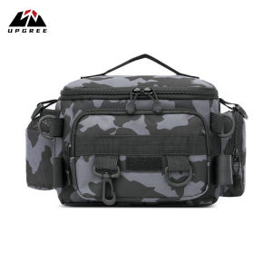 UPGREE Men Bags Thickened Waterproof Oxford Cloth Bag Large Capacity Outdoor Waist Bag Multifunctional Fishing Rod Lure Bag