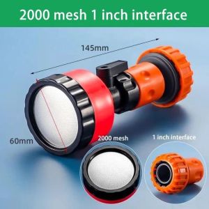 MLADEN 2000 Mesh Sprinkler Heads Garden Watering Can with On/off Valve 1/23/41Connector Spray Nozzle