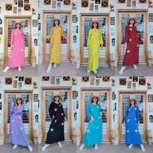 Jambol joyo - Daster Kekinian Longdress Lengan Panjang Bahan Tebal Adem