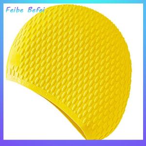 [Feibe Befei] Silicone Water Drop Swimming Cap Adult Enlarged Bubble Swimming Cap Super Elastic Waterproof Ear Protection