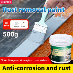 Anti rust paint for metal / gate water base cat besi anti karat metal rust converter paint antirust paint for metal metal paint anti rust primer 铁锈转化漆金属防锈漆 500g