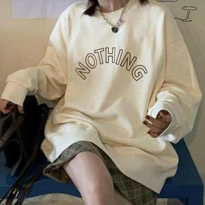 NOTHING SWEATER  KOREA // SWEATER NOTHING PRIA DAN FASHIONABLE